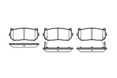 Тормозные колодки ROADHOUSE 2649.02 KIA Carens, Shuma, Cerato, Clarus 0K2FC2628Z, 0K9A02628Z, 2628ZK9A0