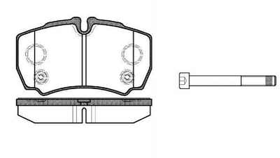 Тормозные колодки ROADHOUSE 284910 Ford Transit 1501265, 1718023, 8C1V2MM008AA