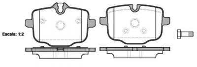 Гальмівні колодки ROADHOUSE 2143300 BMW 5 Series, 6 Series, 7 Series 34216775346, 34212284389, 34212284390