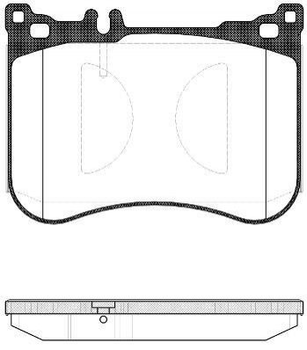 Гальмівні колодки ROADHOUSE 21534.00 Mercedes S-Class 0064205020, 0064208820, 0074203320