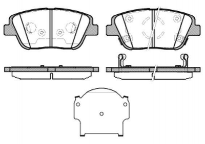 Тормозные колодки ROADHOUSE 2142302 KIA Optima; Hyundai Sonata 58101TA50, 581013QA10, 581012TA00