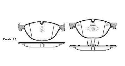 Тормозные колодки ROADHOUSE 2141400 BMW 6 Series, 5 Series, 7 Series 34116775322, 34116793021, 34116851269