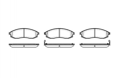 Тормозные колодки ROADHOUSE 2598.02 Nissan Maxima 4106038U90, 410603L190