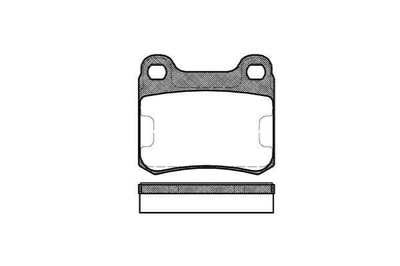 Тормозные колодки ROADHOUSE 215700 Mercedes C-Class 0004209020, 0014200120, 00142001200005