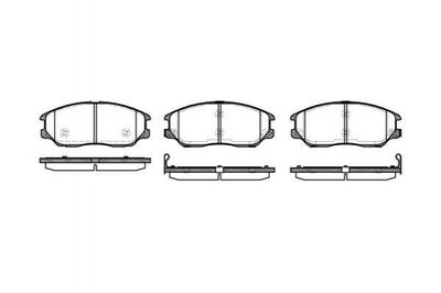 Тормозные колодки ROADHOUSE 21085.02 Hyundai I20, Terracan; SsangYong Kyron; KIA Carnival 3FA1058101, 4813A21100, 481321110