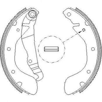 Тормозные колодки ROADHOUSE 4307.00 Opel Kadett, Astra, CORSA, Combo 1605052, 1605041, 1605811