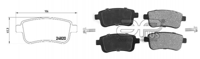 Колодки гальмові APPLUS 71259BAAP Renault Scenic, Megane, Grand Scenic 8660004436, 8660000779, 440604694R