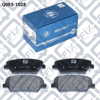 Тормозные колодки Q-fix Q0931028 Hyundai Veloster, I30, Elantra; KIA Ceed, Pro Ceed, Carens 58101F2A00, 58101A7A00, 58101A6A00