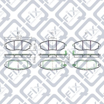 Гальмівні колодки Q-fix Q093-0979 Chevrolet Epica 96952179, 96475027, 96475026