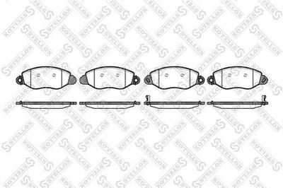 Тормозные колодки STELLOX 783012BSX Ford Transit 1144288, 1318147, 1415168