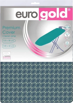 Чохол для прасувальної дошки Eurogold Digits mist 1017 120 х 38 / 120 х 42 см Сіро-зелений (C42F3)