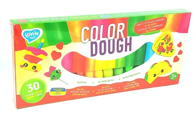 Набор для лепки с тестом 30 sticks Color Dough TM Lovin 41205