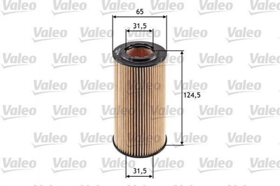 Фільтр масляний Valeo 586541 Volvo V60, S60, C70, XC70, V50, V70, V40, S80, S40, C30, XC90; Ford Mondeo, Focus, Kuga, S-Max 1421704, 1371199, 30757157