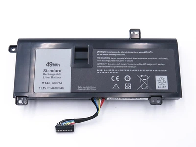 Акумулятор G05YJ для Dell Alienware 14/M14x R3/R4, 14D-1528 (8X70T, Y3PN0) 11.1V 4400mAh 49Wh