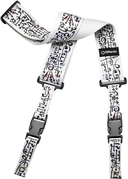 Ремень гитарный DIMARZIO STEVE VAI CLIPLOCK - ART STRAP WHITE