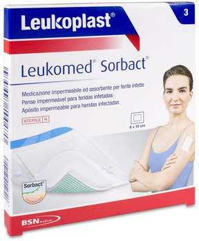 Plastry Bsn Medical Leukomed Sorbact Sterile Aposite Adh 8 x 10 cm (4042809448443)