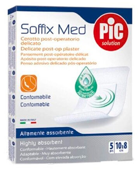 Plastry Pic Solution Soffix Med Sterile Dressing 10 x 8 cm 5 szt (8058664001729)