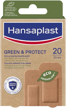 Пластир Hansaplast Green & Protect 6 x 7 см 20 шт (4005800304200)