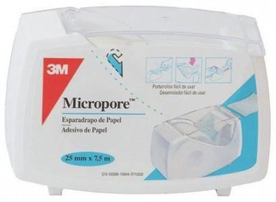 Plastry 3M Esparadrapo Micropore Blanco 7.5 x 2.5 cm (8470001631626)
