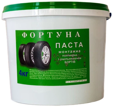Паста монтажная 4 кг Фортуна зеленая