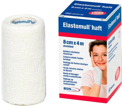 Эластичный бинт Bsn Medical Elastomull Haft Bandage 8 см x 4 м (8470002105591)