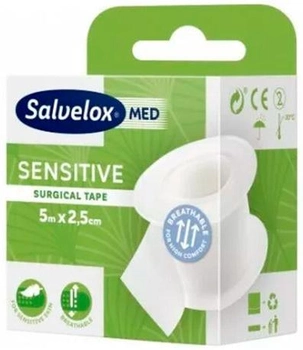 Пластырь Salvelox Med Sensitive Surgical Tape 2.5 см x 2 м (7310610026127)