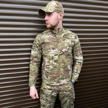 Чоловіча вологостійка Куртка Tactical Series із кишенями ріп-стоп мультикам розмір L