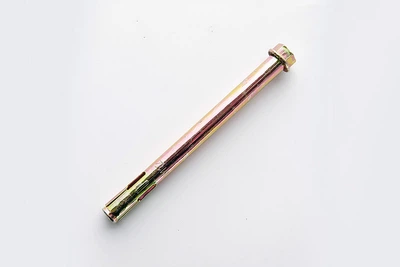 Анкер з кожухом та гайкою М10/12*180 цинк жовтий (пач 5шт) APRO