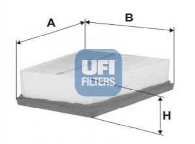 Повітряний фільтр UFI 30.687.00 Renault Megane, Scenic, Grand Scenic 7701071327, 8200820869, 8200853393