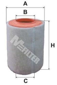 Повітряний фільтр M-FILTER A 843/1 Fiat Ducato; Citroen Jumper; Peugeot Boxer 1354884080, 1359644080, 1444SF