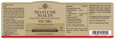 Suplement diety Solgar Niacin Non-Flush 50 kapsułek (33984019102)
