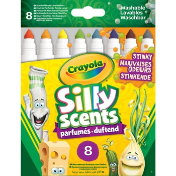 Набір фломастерів Crayola Silly Scents з ароматом 8 шт. (256346.012) (10-570383)