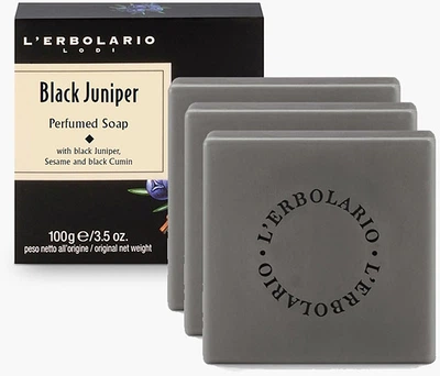 Мило запашне "Чорний ялівець" L'Erbolario Black Juniper Parfumed Soap 100g (739650-1161388-2)