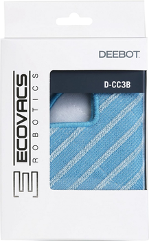 Набір мікрофібрових насадок Ecovacs для робота-пилососа DEEBOT Mopping cloth for OZMO 610/601 3 шт (D-CC3B)