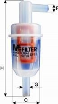 Топливный фильтр M-FILTER DF11 Mercedes E-Class, G-Class, C-Class; SsangYong Korando 0014776301, 0014776401, 0014776601