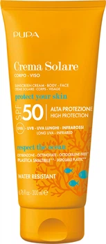 Солнцезащитный крем для лица и тела Pupa Sunscreen Cream SPF 50 200 мл (8011607361274)