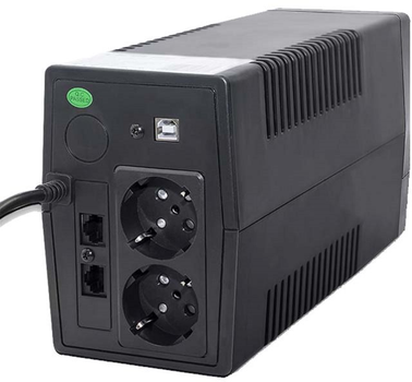 UPS Qoltec Monolith 450VA 240W LCD USB RJ45 (5901878539775)