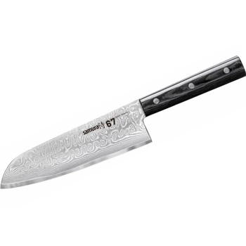 Кухонний ніж санток Samura 67 Damascus 17.5 см (SD67-0094M)
