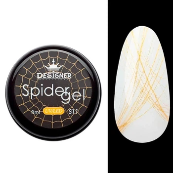 Гель-павутинка DESIGNER Spider gel, s11, золотий