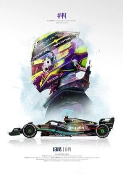 Металевий постер "Formula- Lewis", 25см*18см , p-110