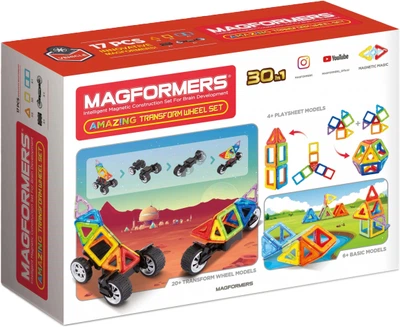 Magnetyczne klocki Magformers Autoraid 17 elementów (730658070192)