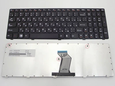Клавиатура для LENOVO G570 (RU Black, Черная рамка ). (63844)