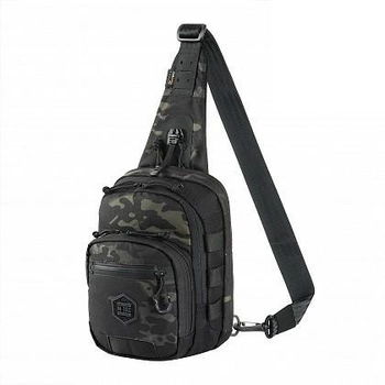 Однолямочный рюкзак тактический Cross Bag Slim Elite Hex Multicam Black/Black - сумка военная