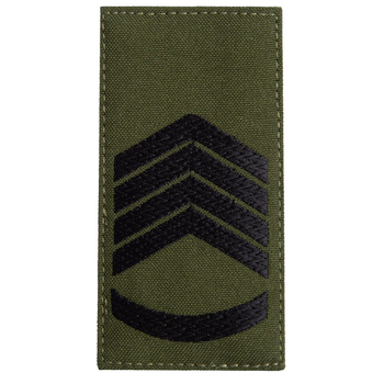 Шеврон нашивка на липучке погон звания ВСУ Головний сержант 5х10 см (800029722) TM IDEIA