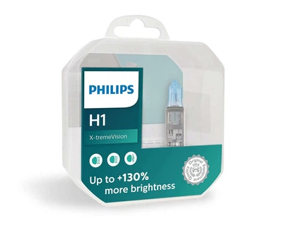 Комплект галогенових ламп PHILIPS 12258XVS2+E2 H1 55W 12V P14,5s