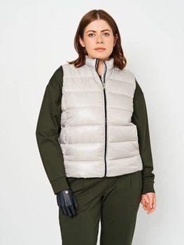 Теплый жилет короткий женский Mango Blanvest 57064386-PL XS Серый (8445922275594)
