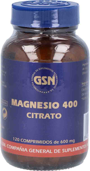 Харчова добавка GSN Magnesium 400 Citrate 120 таблеток (8426609020492)