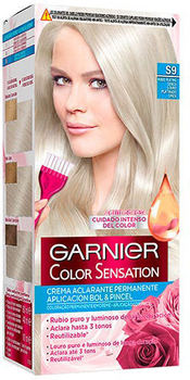 Farba kremowa z utleniaczem Garnier Color Sensation S9 Platinum Ash Blonde 60 ml (3600541913875)