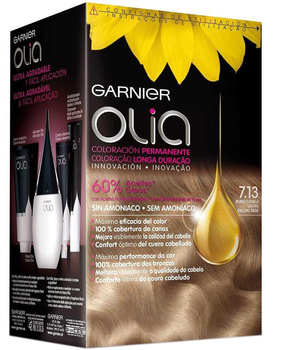 Farba kremowa bez utleniacza Garnier Olia Permanent Coloring 7.13 Blonde Cinnamon 60 ml (3600541235076)