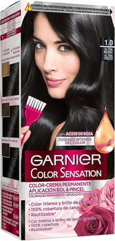 Farba kremowa z utleniaczem Garnier Color Sensation 1 Ultra Black 110 ml (3600541176294)